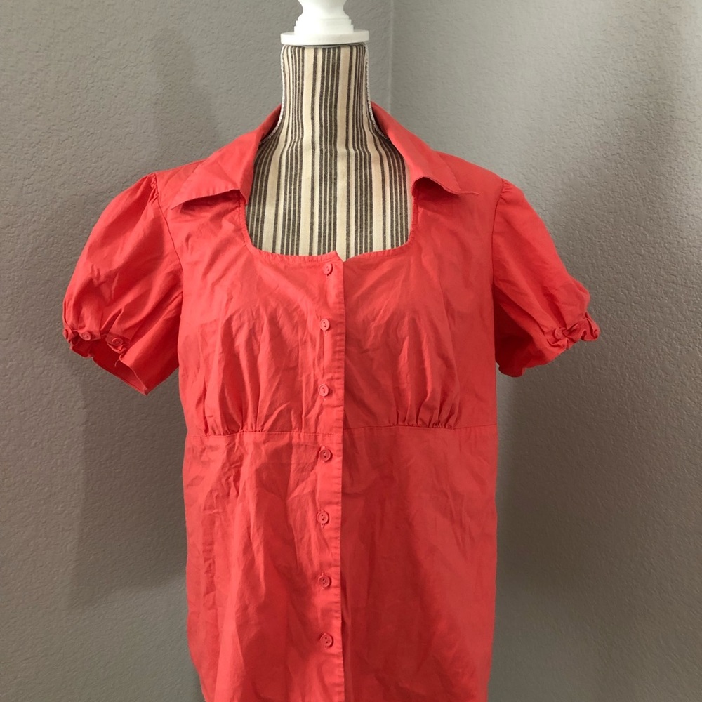 Lane Bryant Shirt Size 14/16W Pink Button Up Shirt